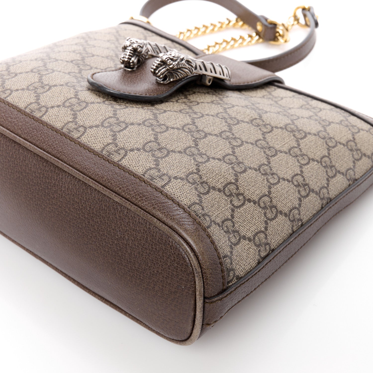 Gucci GG Supreme Monogram Medium Dionysus Bucket Bag Beige New Acero 11 of 14