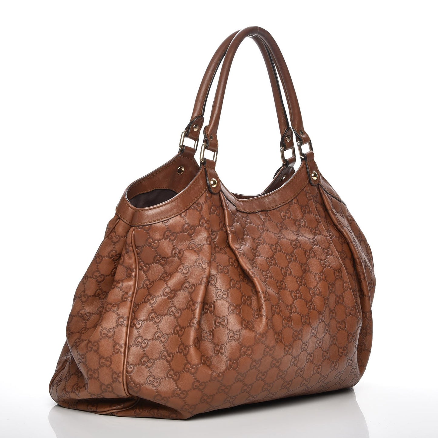Guccissima Large Sukey Tote Bronze