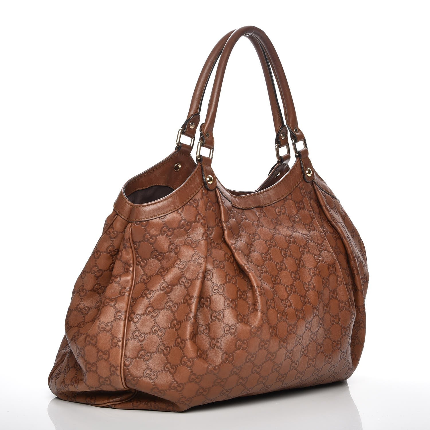 Gucci Guccissima Large Sukey Tote Bronze 3 of 7