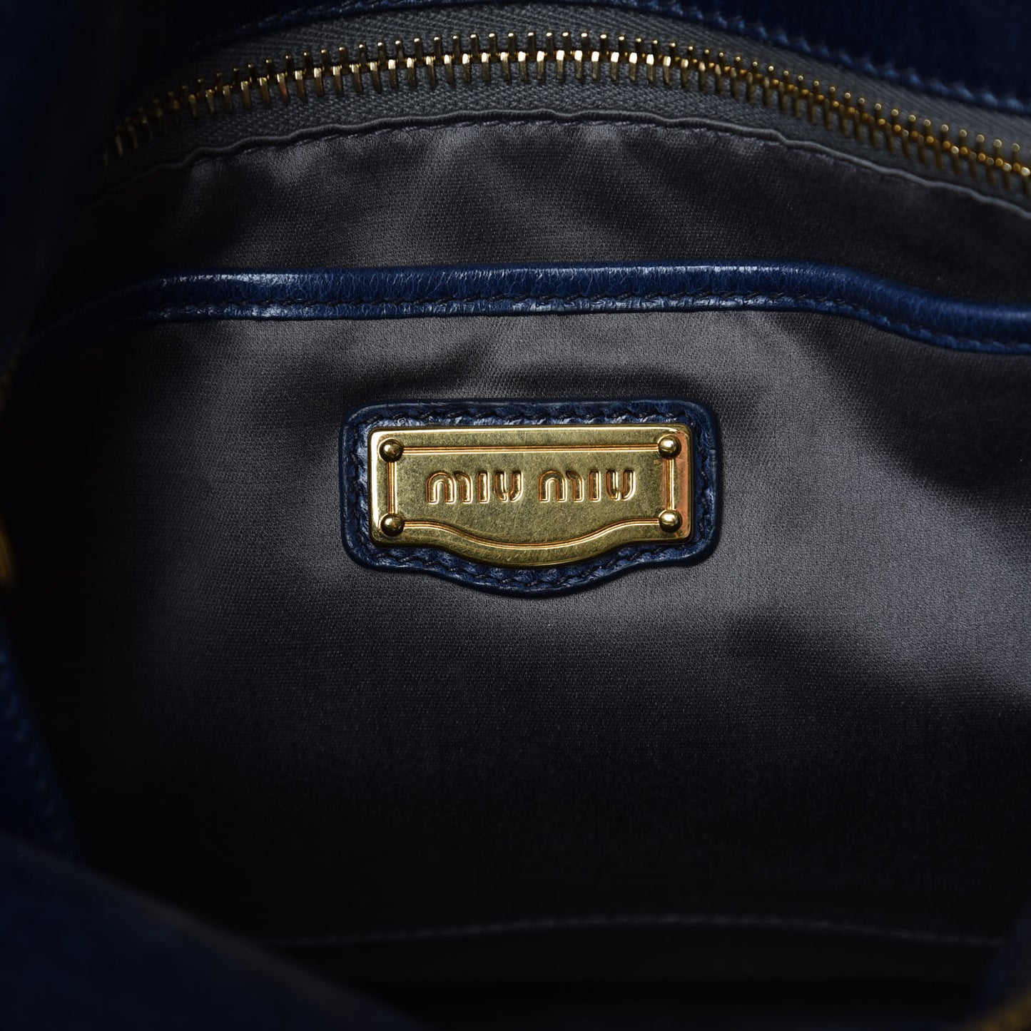 Vitello Lux Medium Bow Bag Bleuette