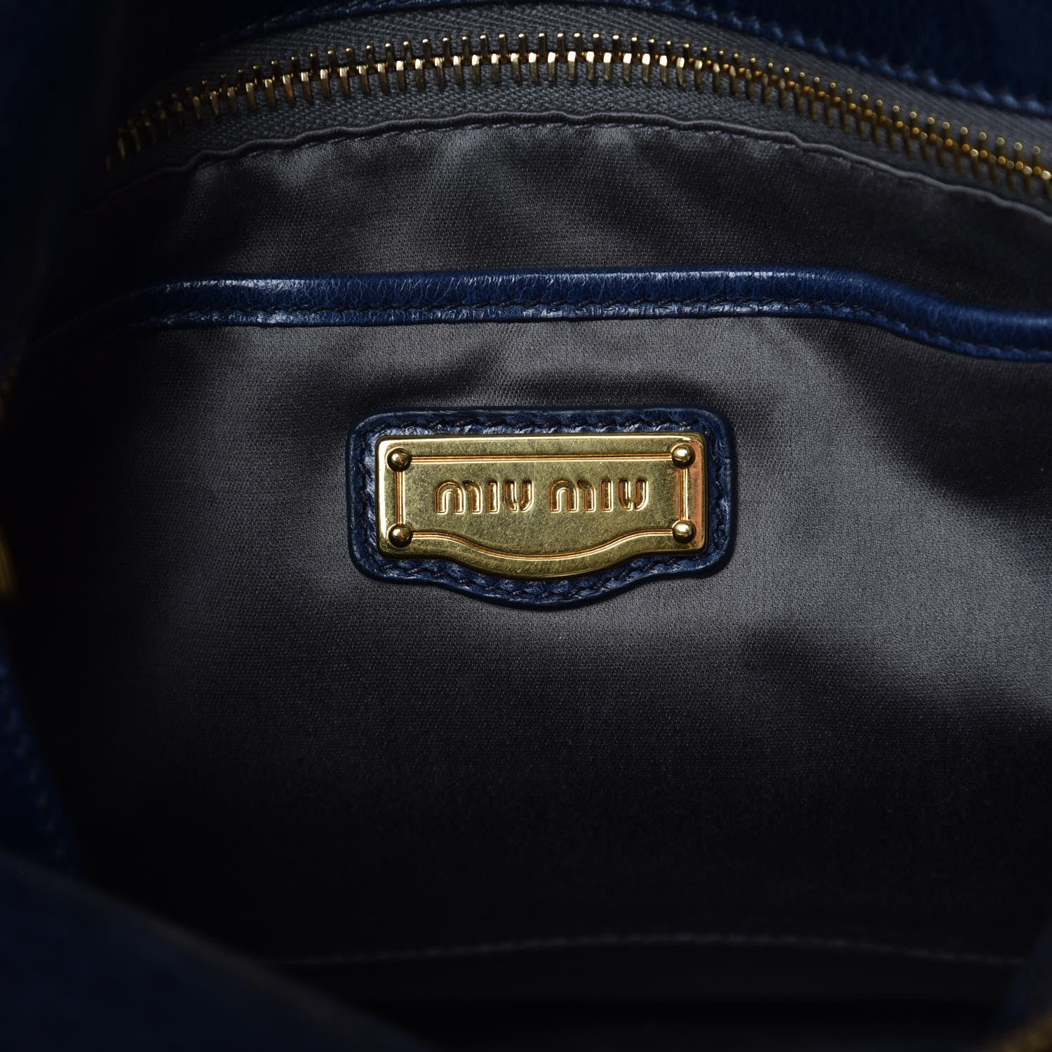 Miu Miu Vitello Lux Medium Bow Bag Bleuette 7 of 10