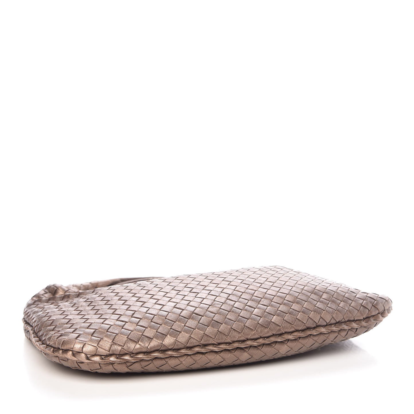 Metallic Nappa Intrecciato Medium Veneta Elephant