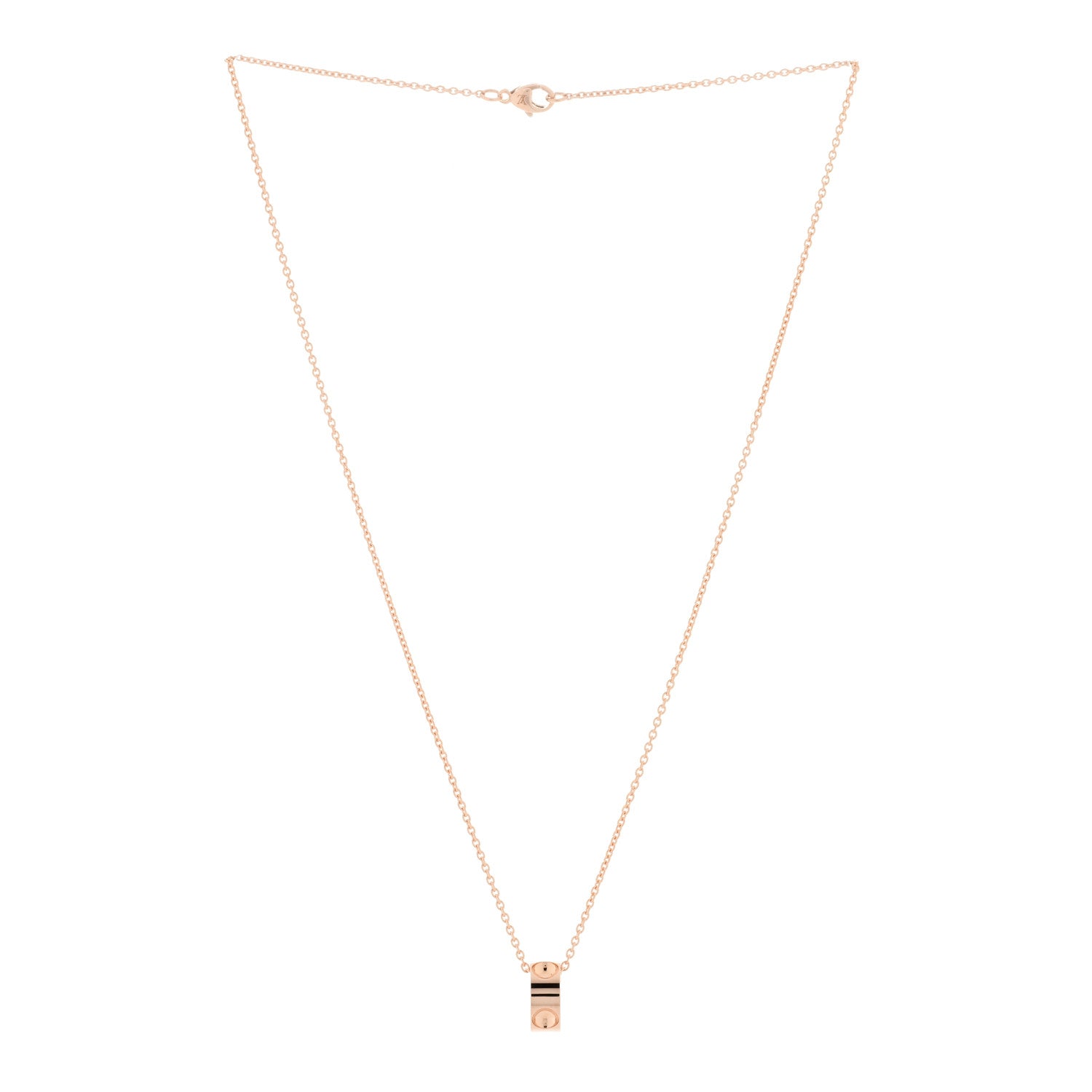 Louis Vuitton 18K Pink Gold Empreinte Pendant Necklace 2 of 5