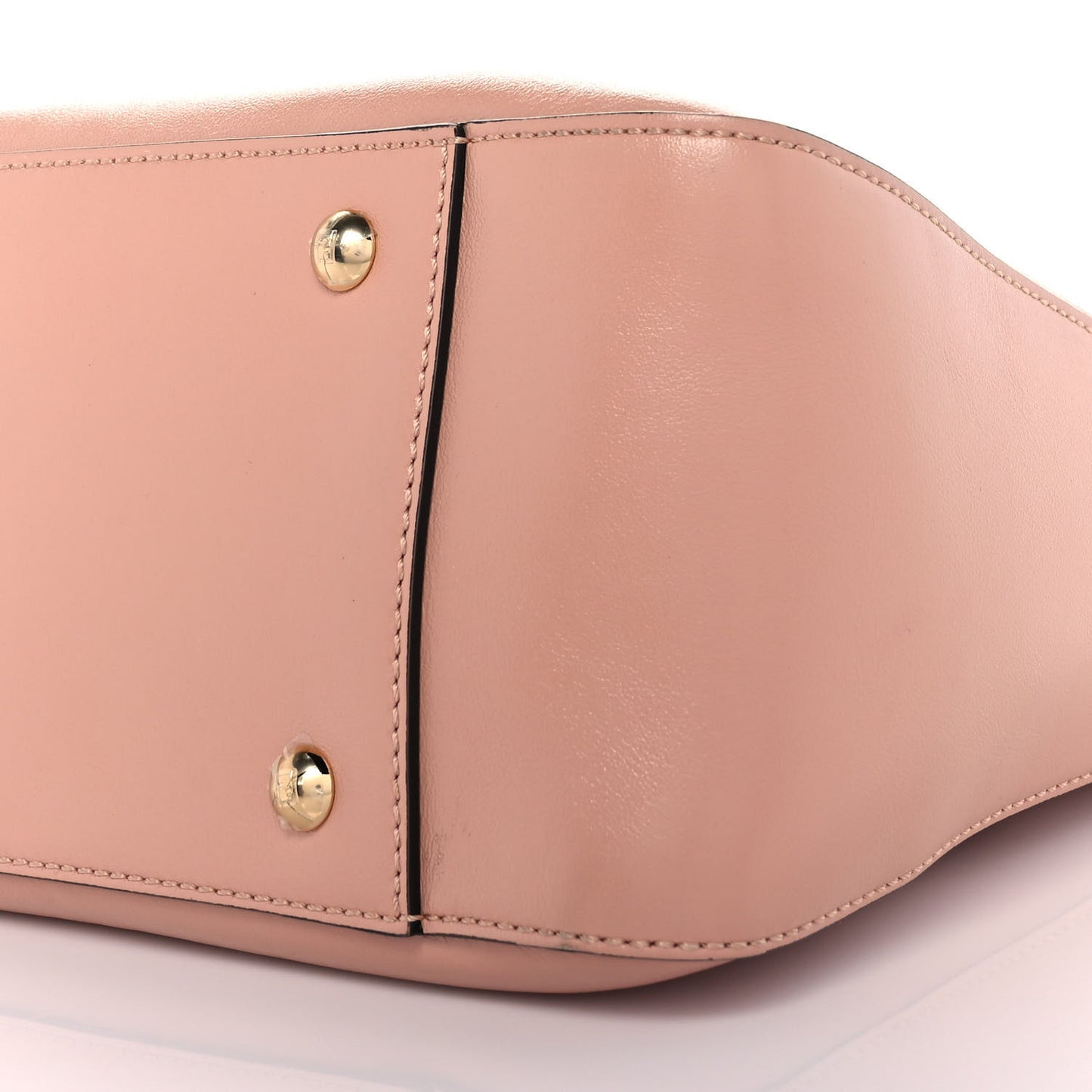 Vitello Glacier Small FF Tote Rosa Bourbon