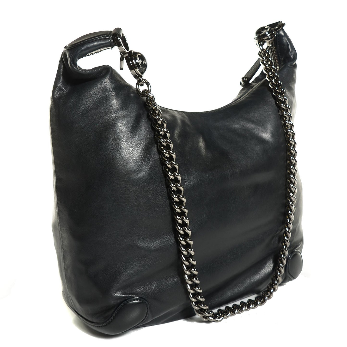 Calfskin Medium Galaxy Shoulder Bag Black