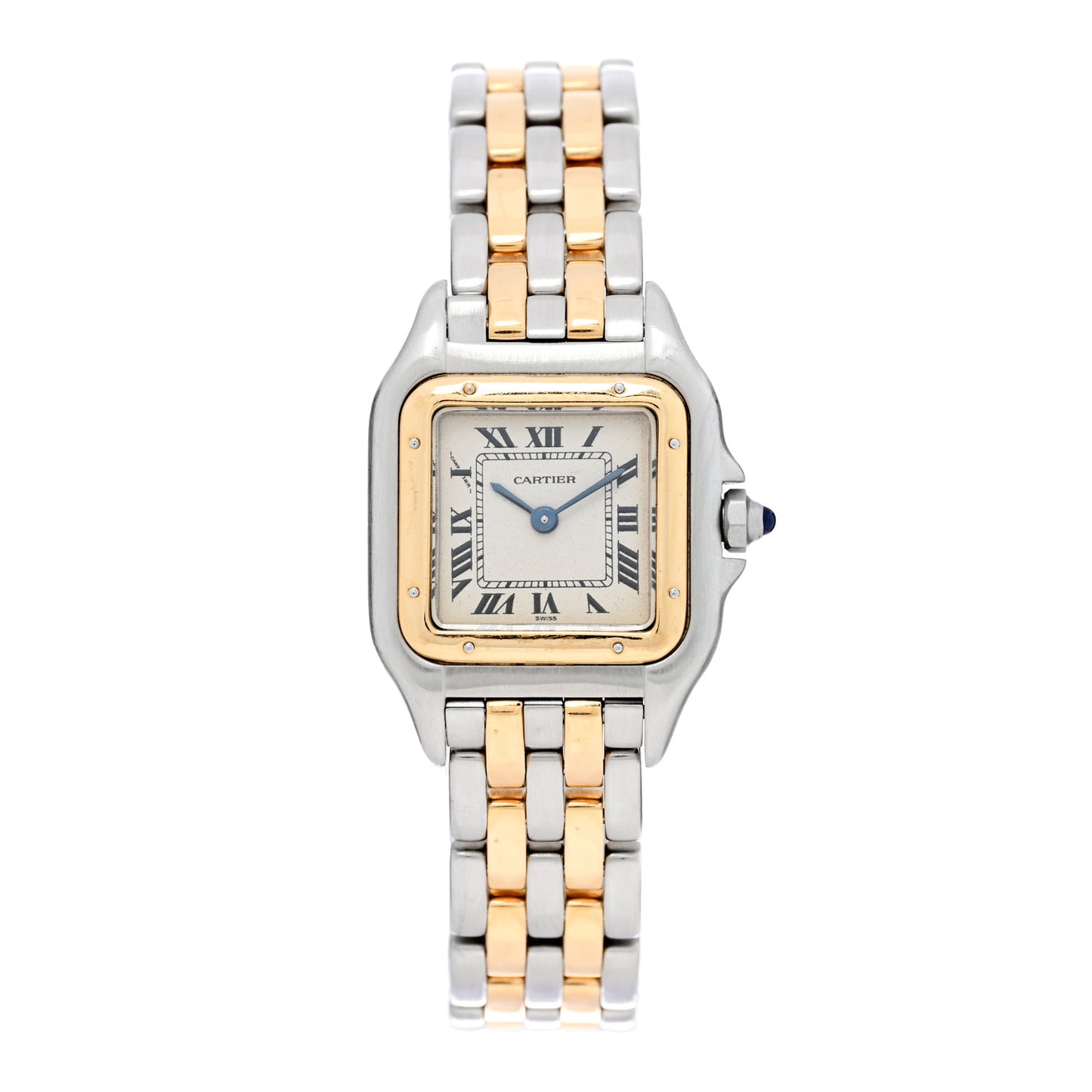 Stainless Steel 18K Yellow Gold 22mm Panthere Quartz Watch