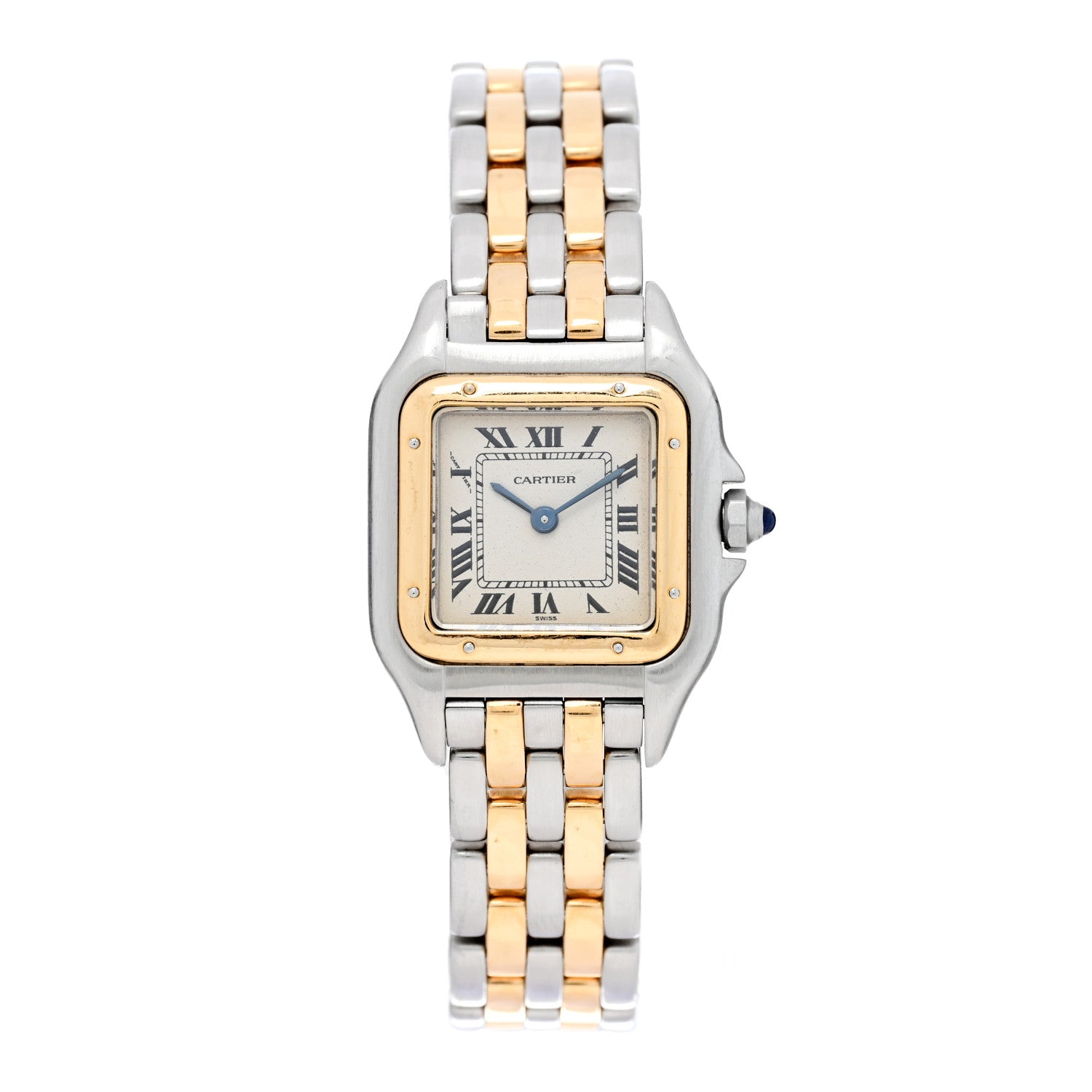 Cartier Stainless Steel 18K Yellow Gold 22mm Panthere Quartz Watch 1 of 4