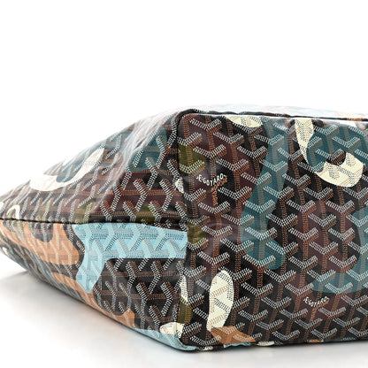Goyard Goyardine Saint Louis Lettres Camouflage GM Black Blue 10 of 11