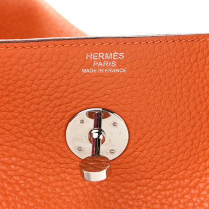 Hermes Taurillon Clemence Lindy 30 Orange 6 of 11