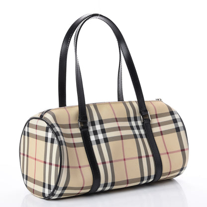 Burberry House Check Barrel Bag Black 2 of 10