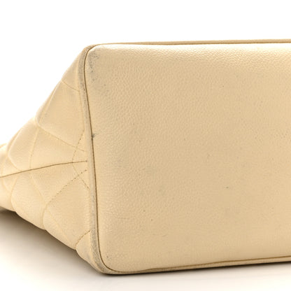 Chanel Caviar Quilted Medallion Tote Light Beige 10 of 18