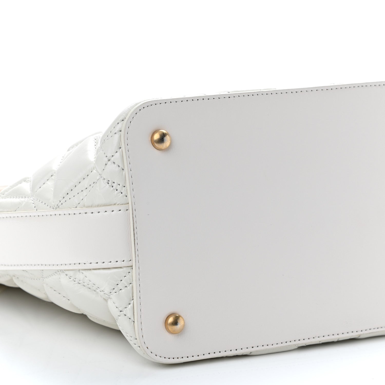Chanel Glazed Calfskin Quilted State Of The Art Hobo White 9 of 12