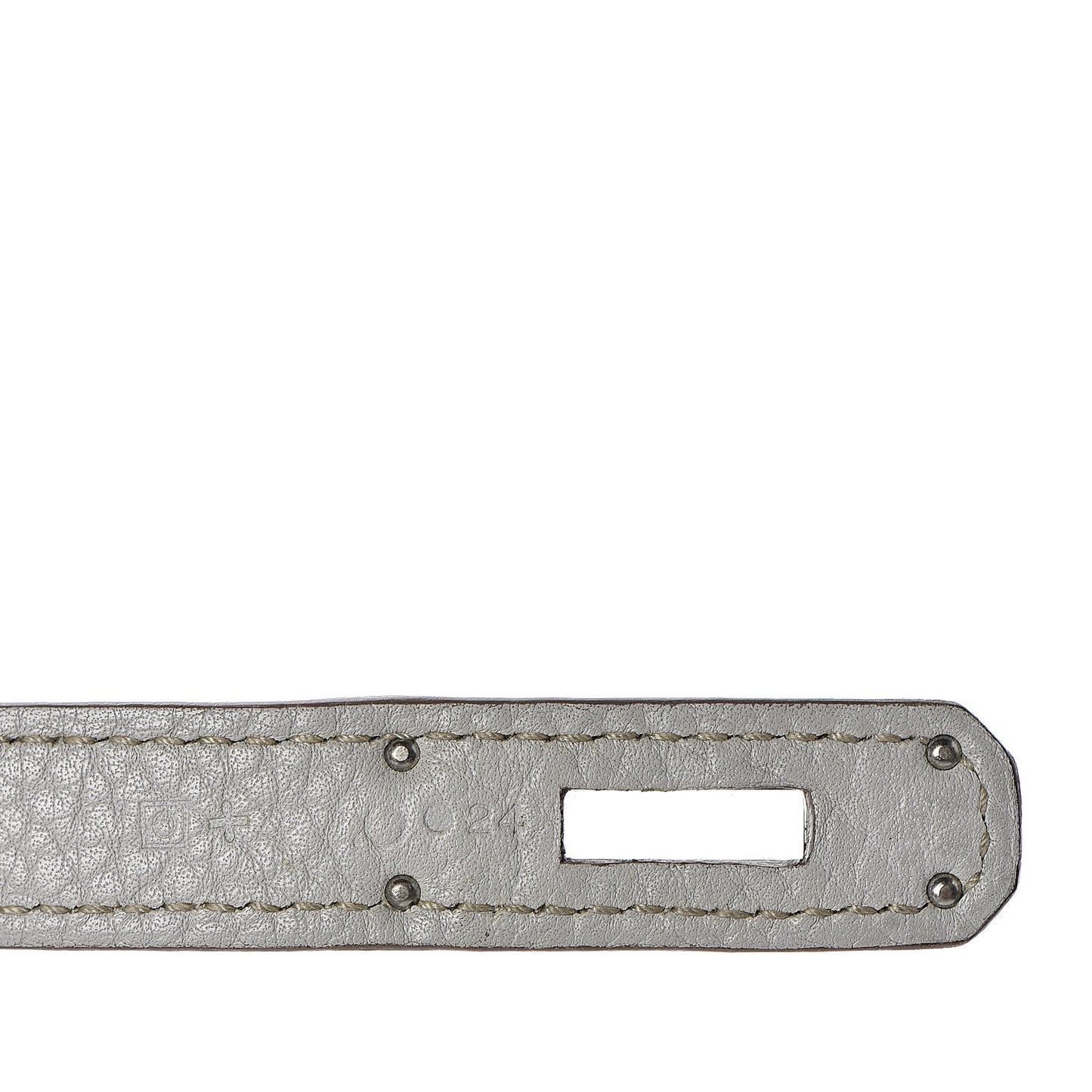 Taurillon Clemence Lizard Club Birkin 35 Gris Perle White Mykonos