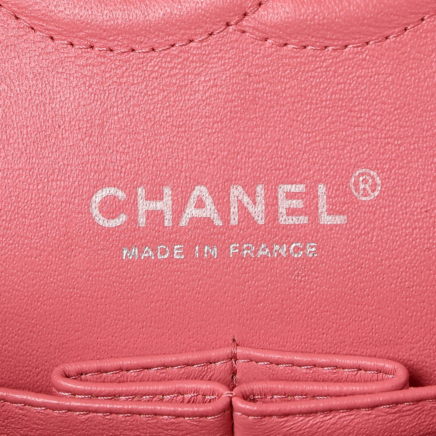Lambskin Quilted Medium Double Flap Pink