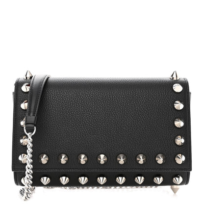 Christian Louboutin Calfskin Empire Maxi Spikes Paloma Clutch Black 1 of 11