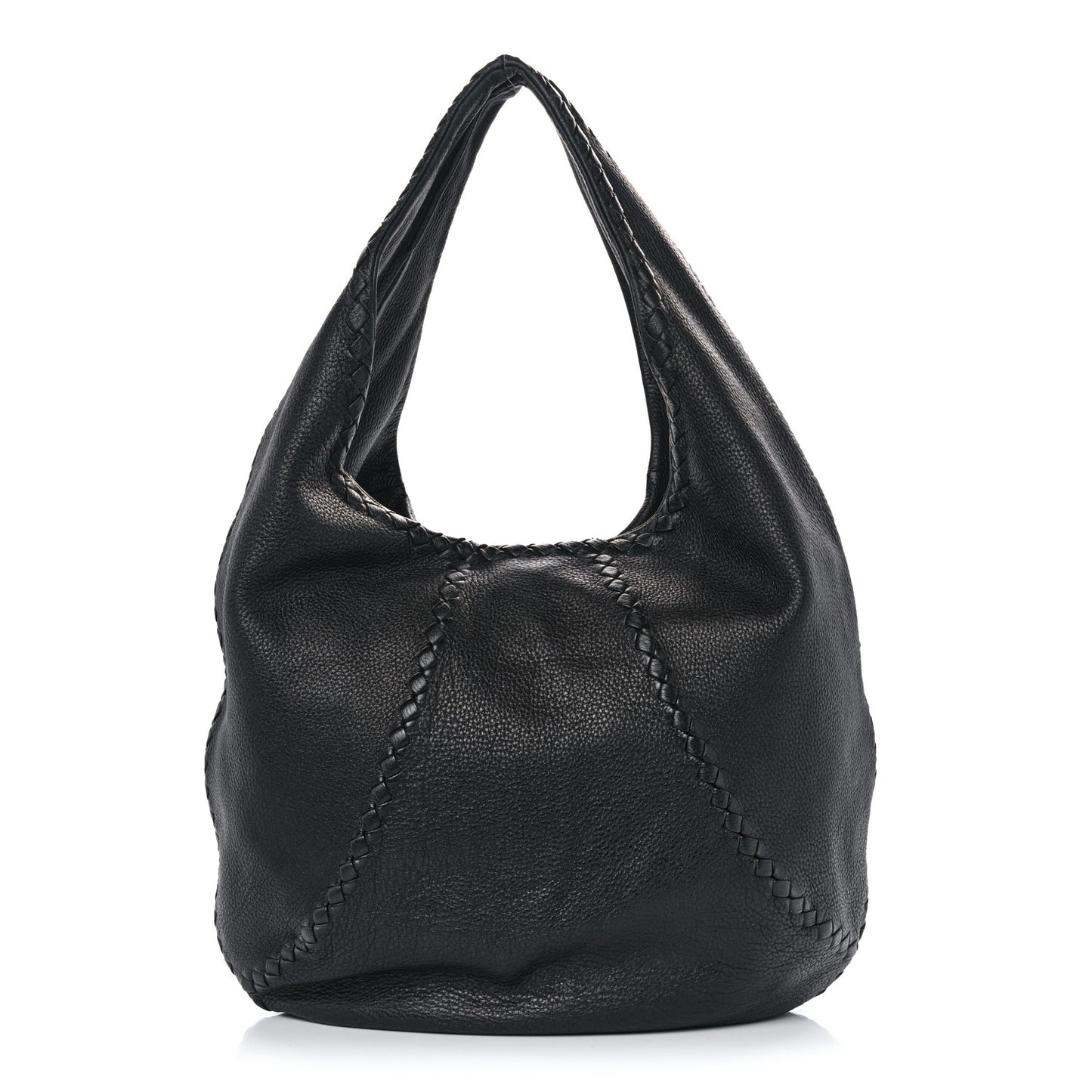 Cervo Deerskin Large Hobo Black