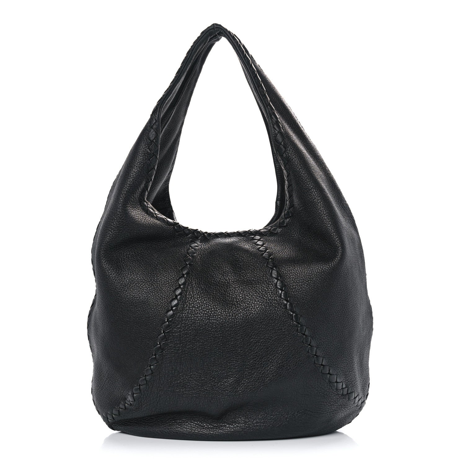Bottega Veneta Cervo Deerskin Large Hobo Black 1 of 11