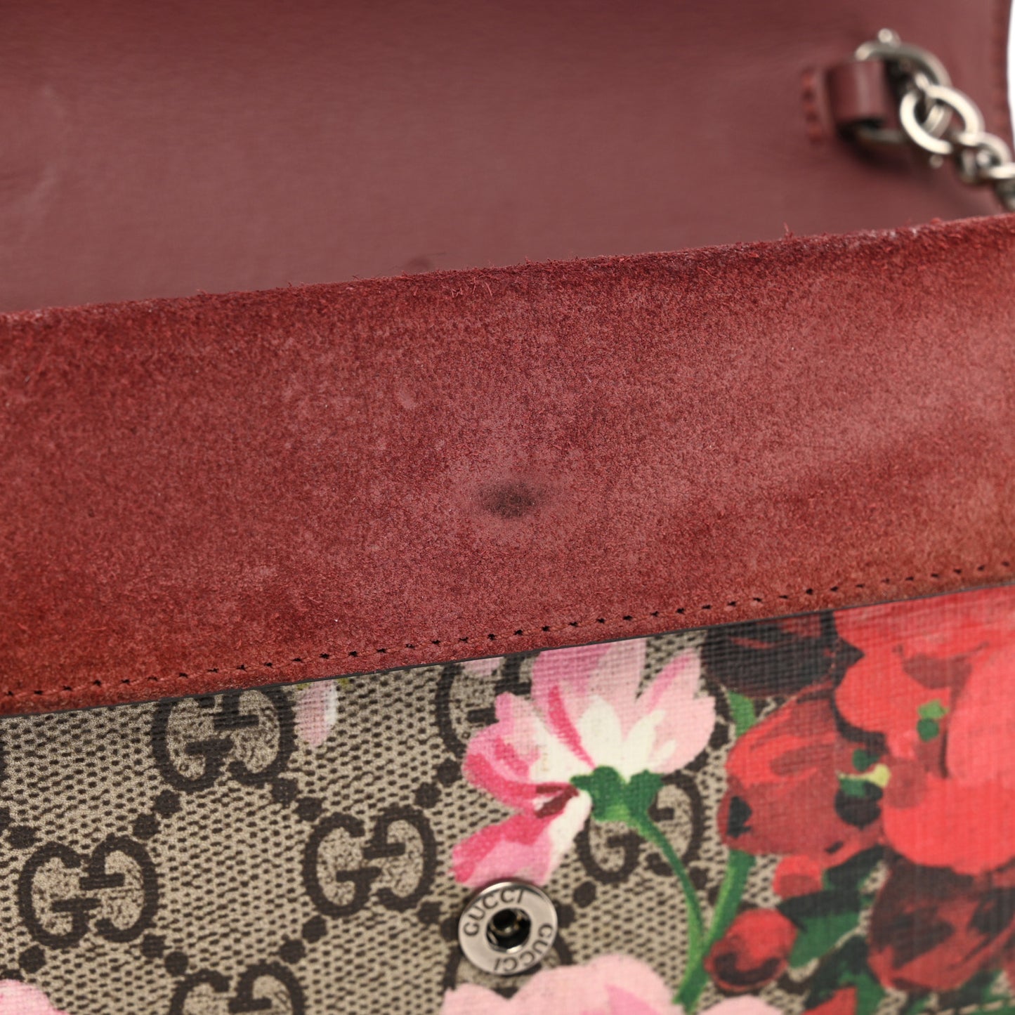 GG Supreme Monogram Blooms Super Mini Dionysus Shoulder Bag Beige Multicolor Dry Rose