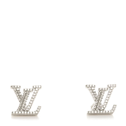 Louis Vuitton Crystal LV Iconic Earrings Silver 1 of 4