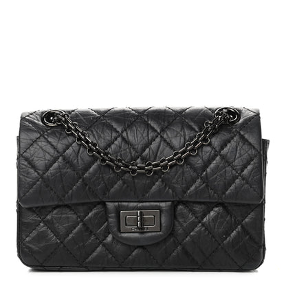 Chanel Aged Calfskin Quilted 2.55 Reissue Mini Flap So Black 1 of 5