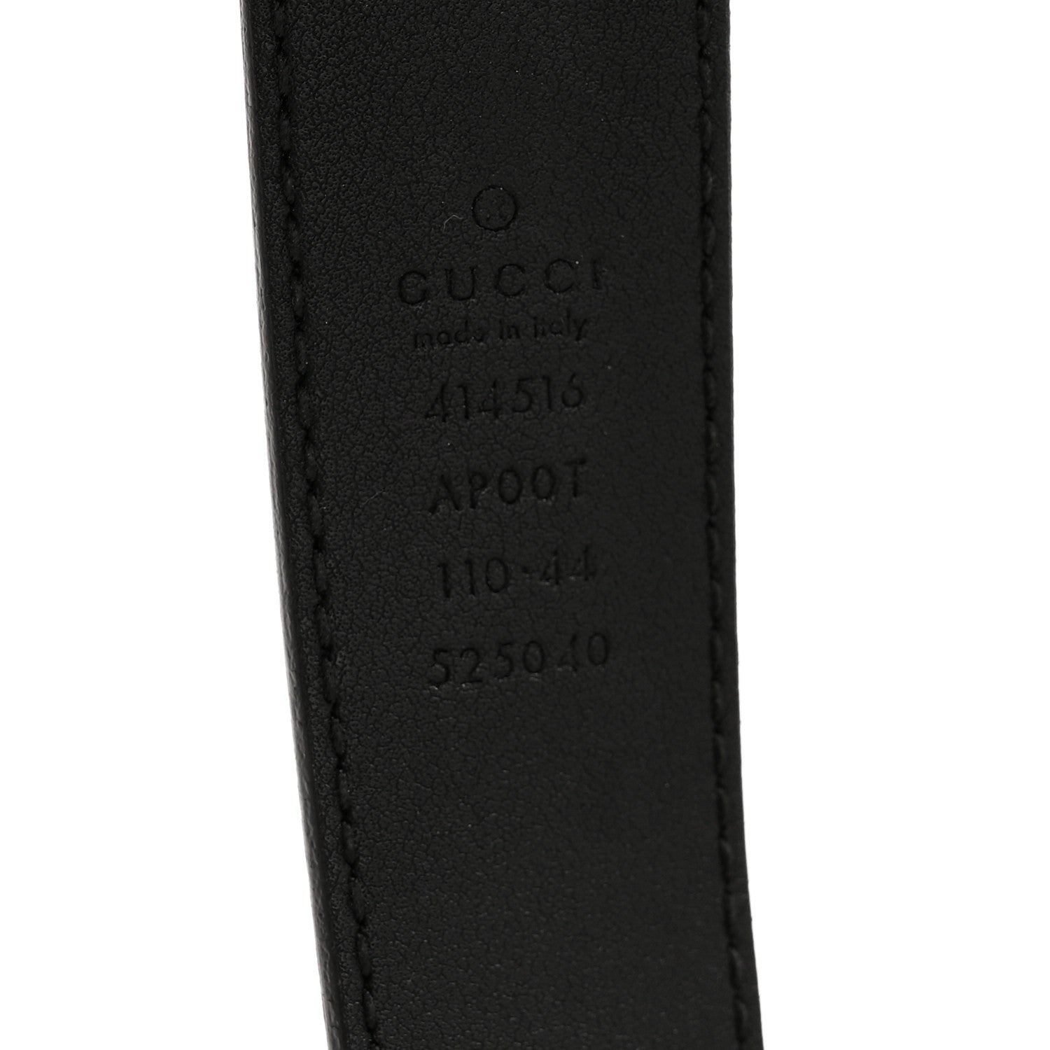 Gucci Calfskin Double G 25mm Belt 110 44 Black 5 of 8