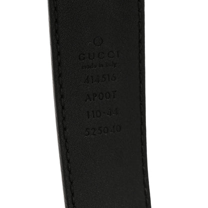 Gucci Calfskin Double G 25mm Belt 110 44 Black 5 of 8
