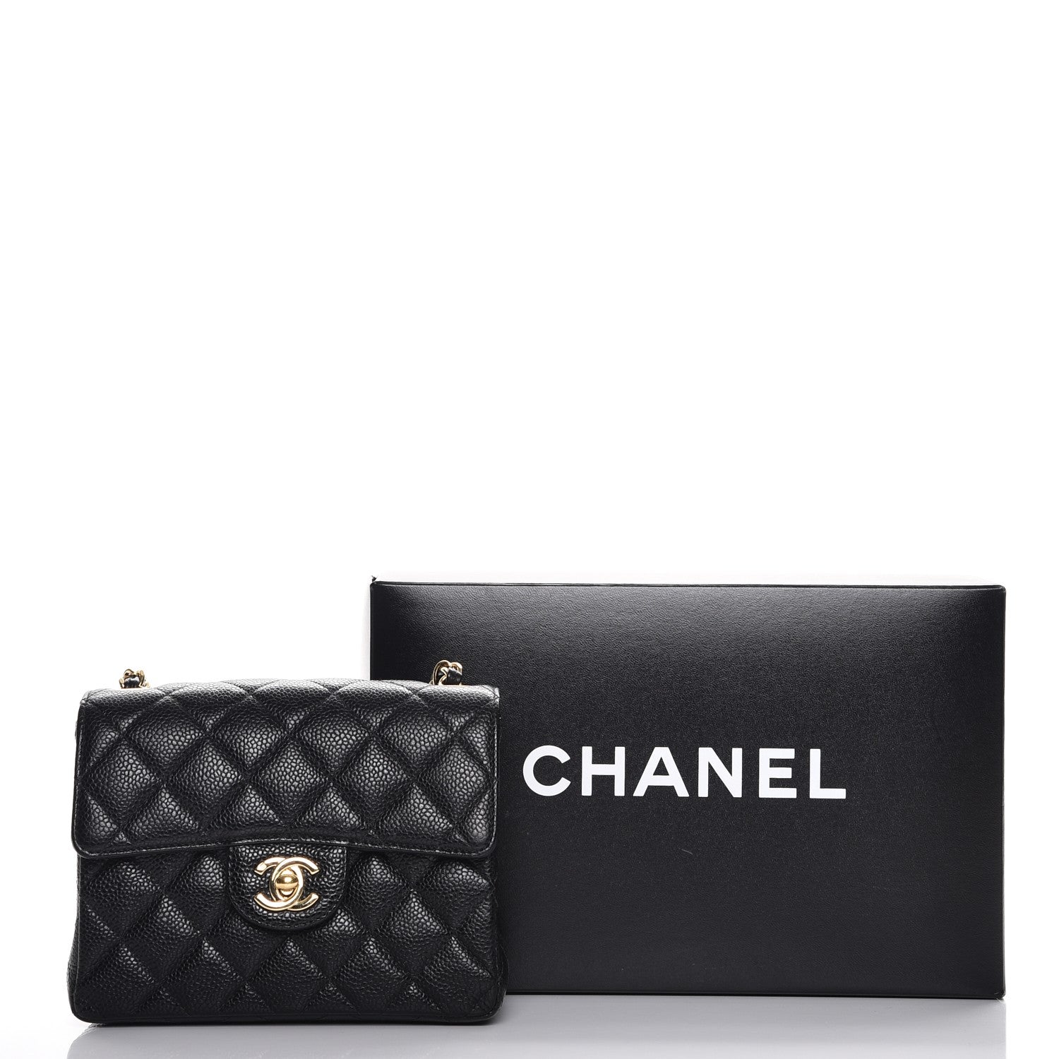 Chanel Caviar Quilted Mini Square Flap Black 8 of 8