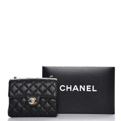 Chanel Caviar Quilted Mini Square Flap Black 8 of 8
