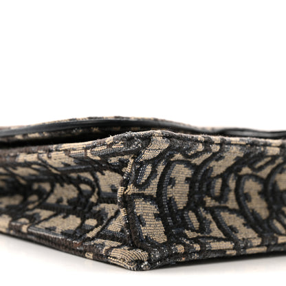 Christian Dior Oblique Saddle Chain Pouch Blue 9 of 17