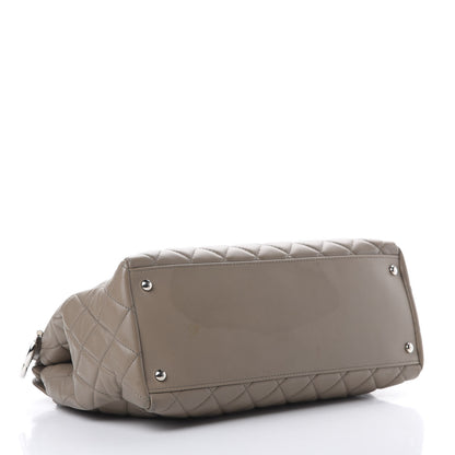 Chanel Lambskin Quilted Large 7 Tote Taupe 3 of 15