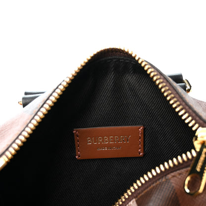 Burberry E-canvas Check Mini Bowling Bag Dark Birch Brown 6 of 10