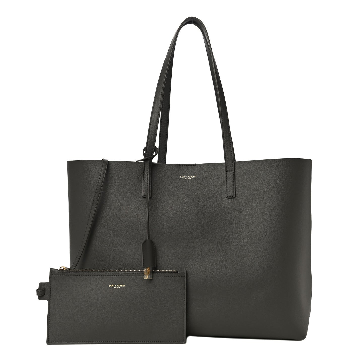 Calfskin Large Shopping Tote Earth