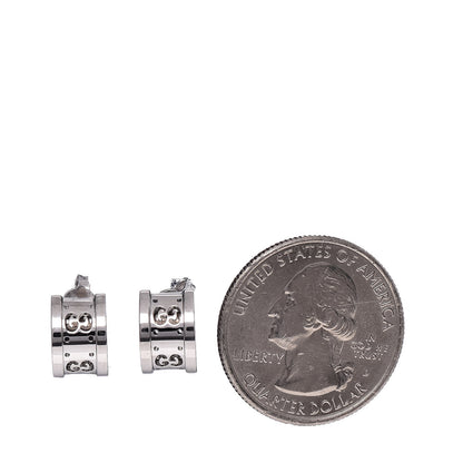 Gucci 18K White Gold Icon Twirl Earrings 2 of 5
