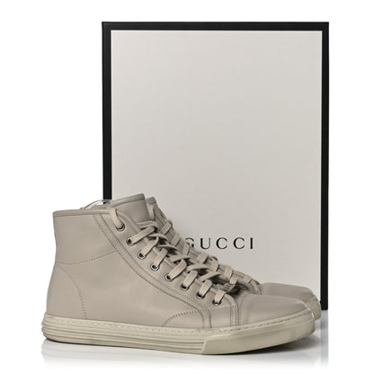 Gucci Calfskin Mens High Top Sneakers 8 Mystic White 18 of 18