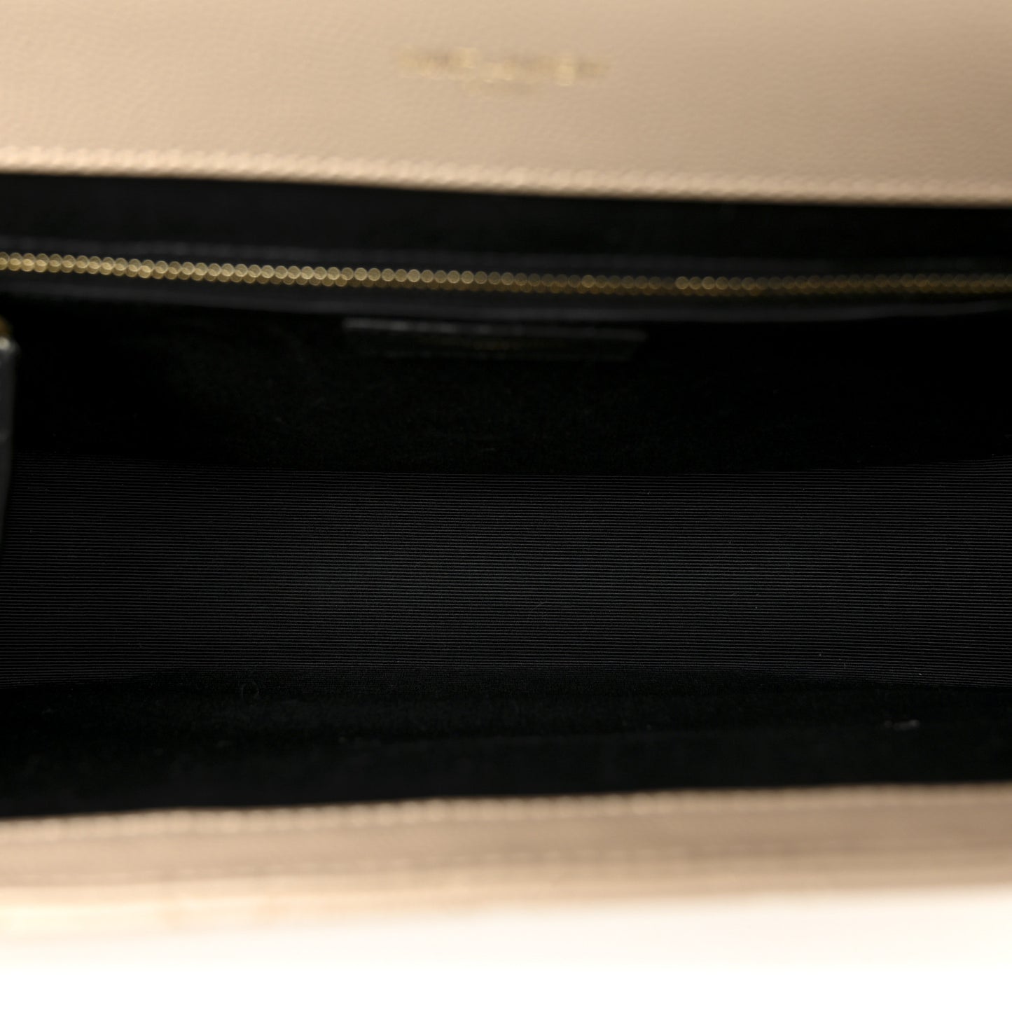 Grain De Poudre Mixed Matelasse Large Triquilt Monogram Satchel Dark Beige