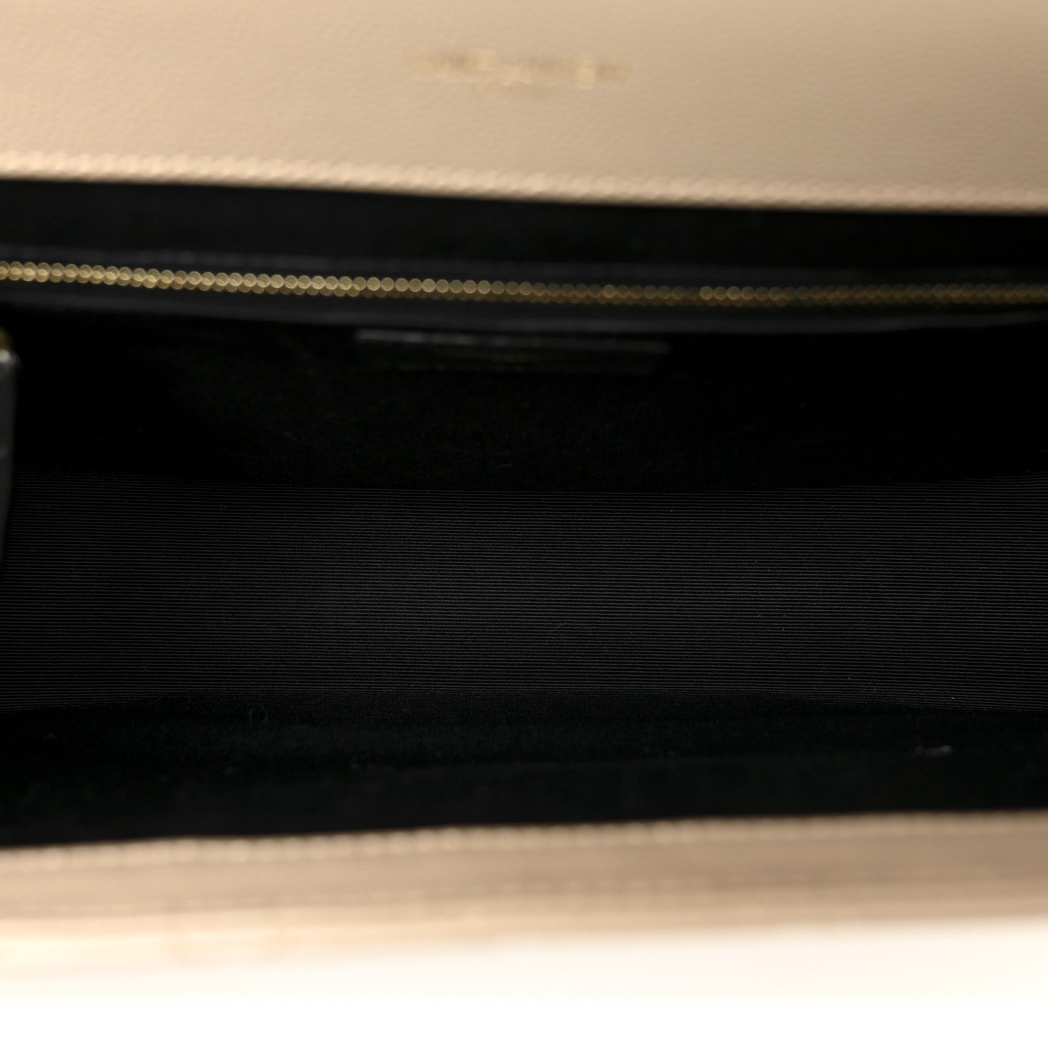 Saint Laurent Grain De Poudre Mixed Matelasse Large Triquilt Monogram Satchel Dark Beige 5 of 13