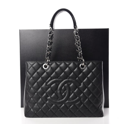Chanel Caviar Quilted Grand Shopping Tote GST Black 13 of 13
