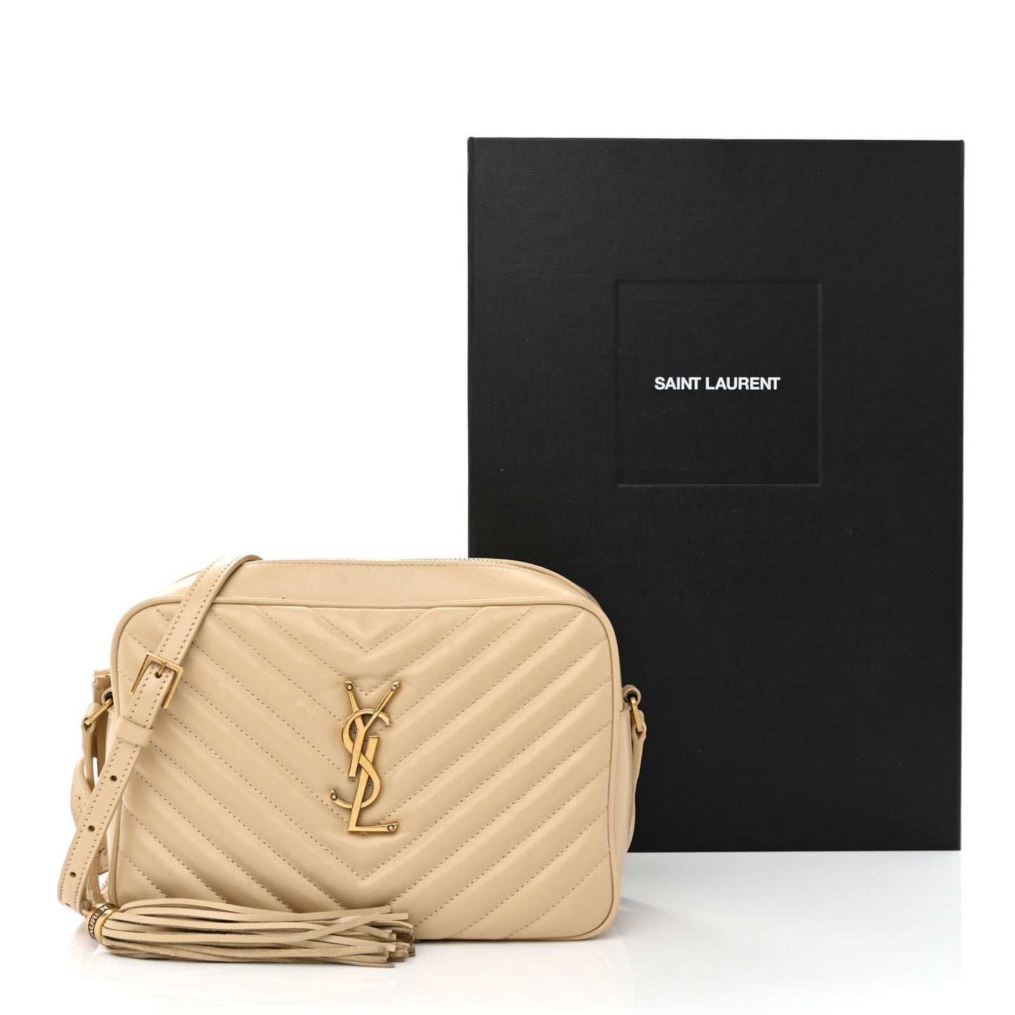 Calfskin Matelasse Monogram Lou Camera Bag Nude Powder