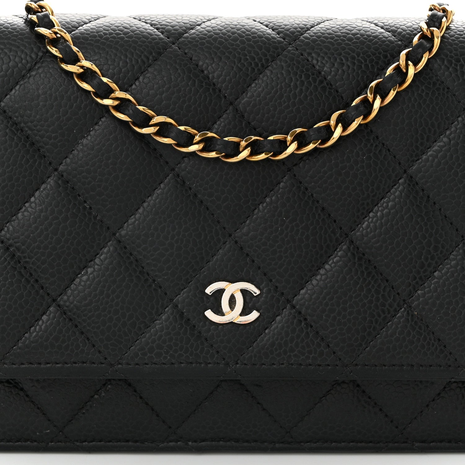 Chanel Caviar Quilted Wallet On Chain WOC Black 9 of 13