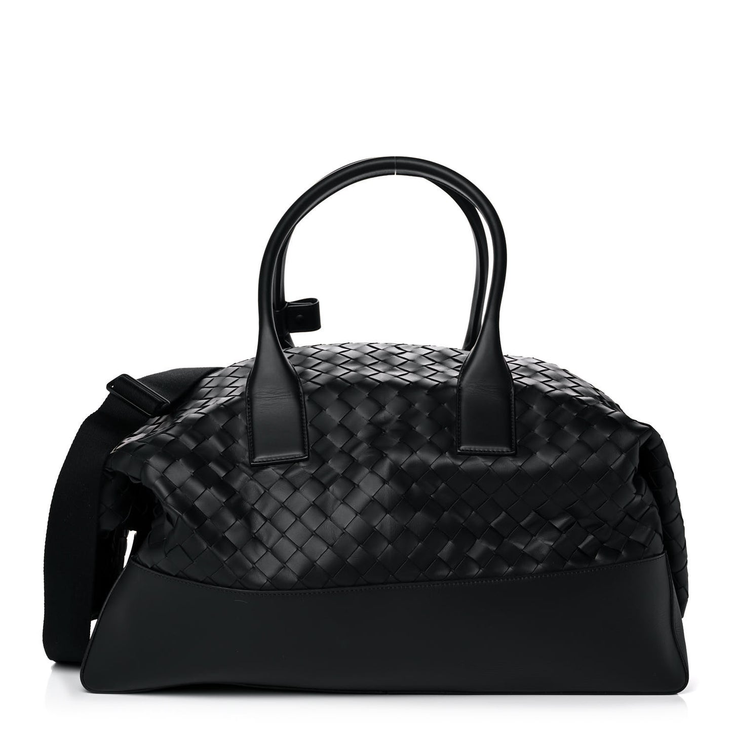 Nappa Intrecciato Maxi Convertible Tote Black