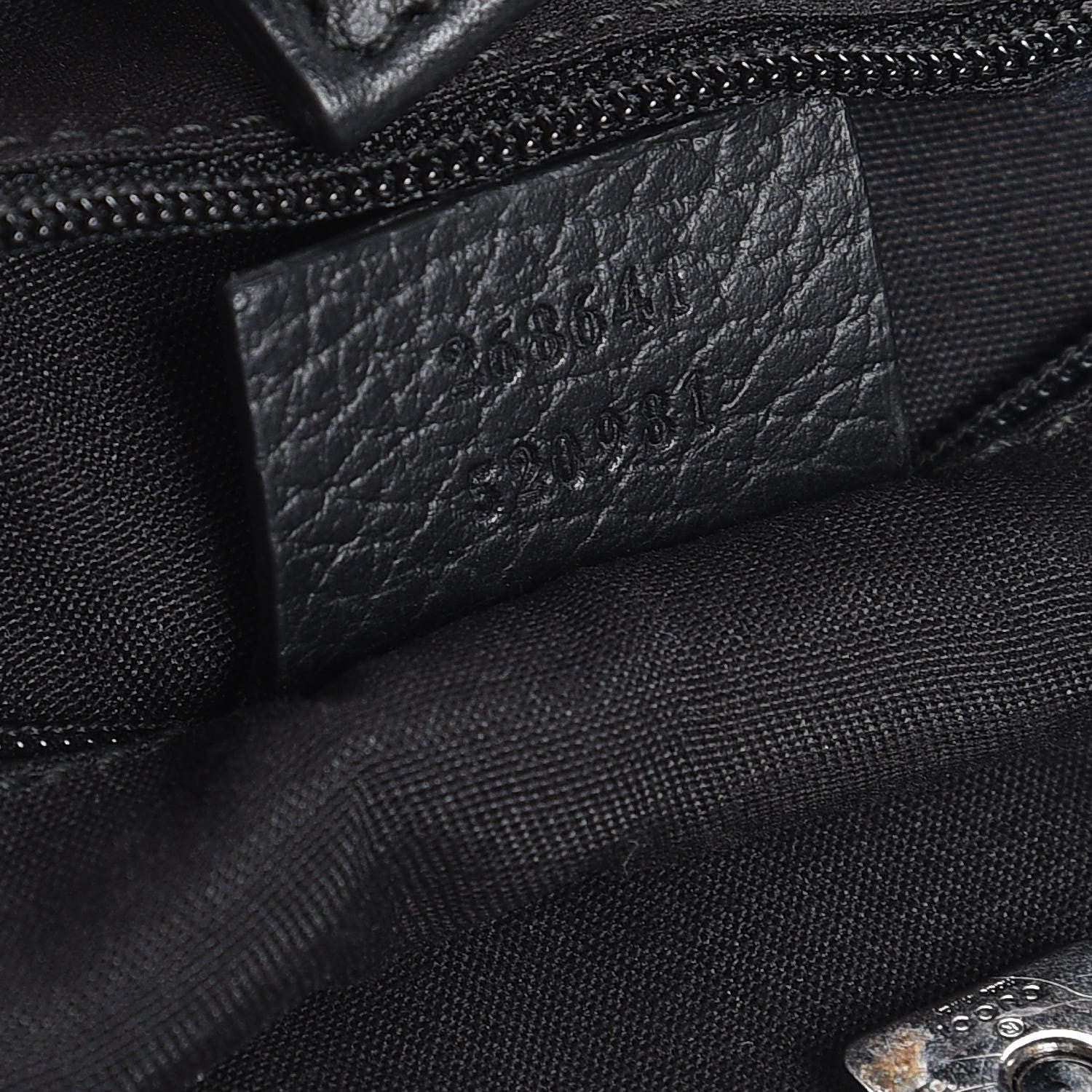 Gucci Nylon Monogram Medium Abbey Convertible Tote Black 7 of 7