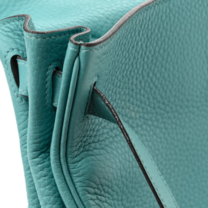 Hermes Togo Kelly Retourne 32 Bleu Atoll 12 of 19