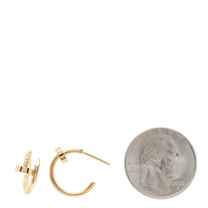 Cartier 18K Yellow Gold Juste Un Clou Hoop Earrings 2 of 7