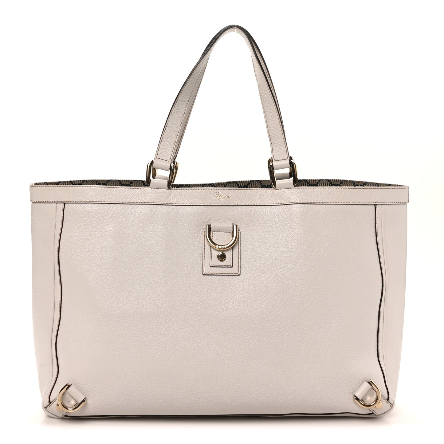 Calfskin Large Abbey Tote White
