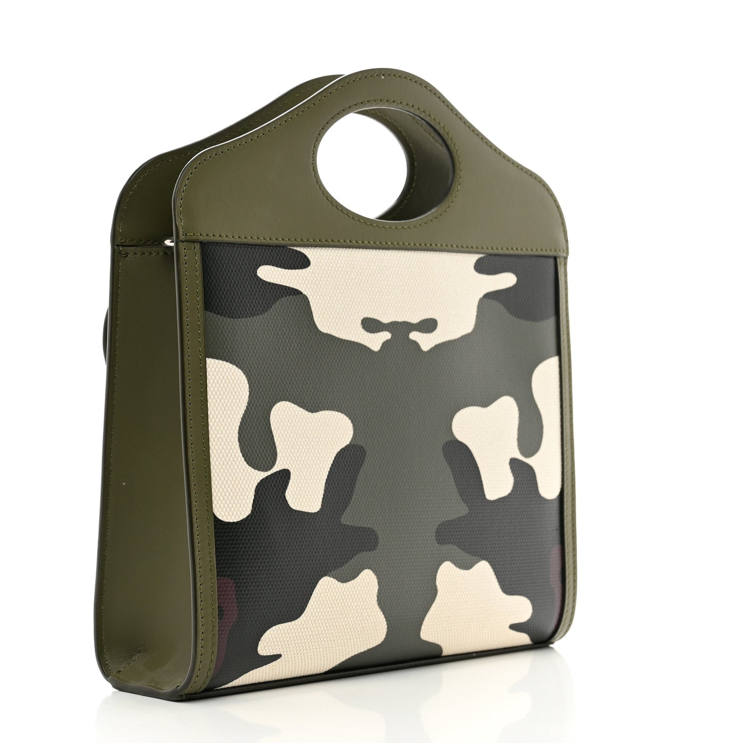 Calfskin Camouflage Mini Pocket Bag Green