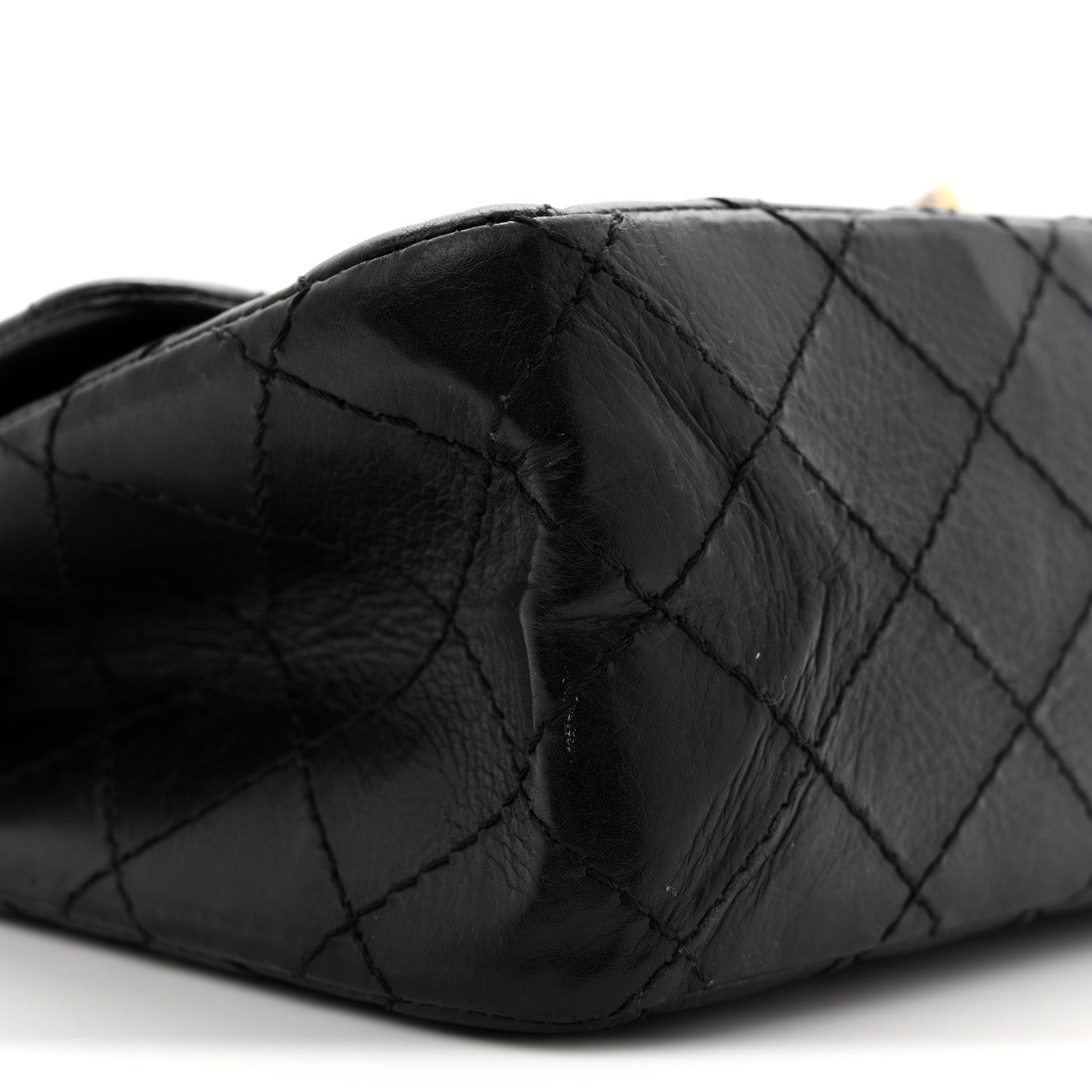 Chanel Aged Calfskin Quilted 2.55 Reissue 225 Flap Black 9 of 13