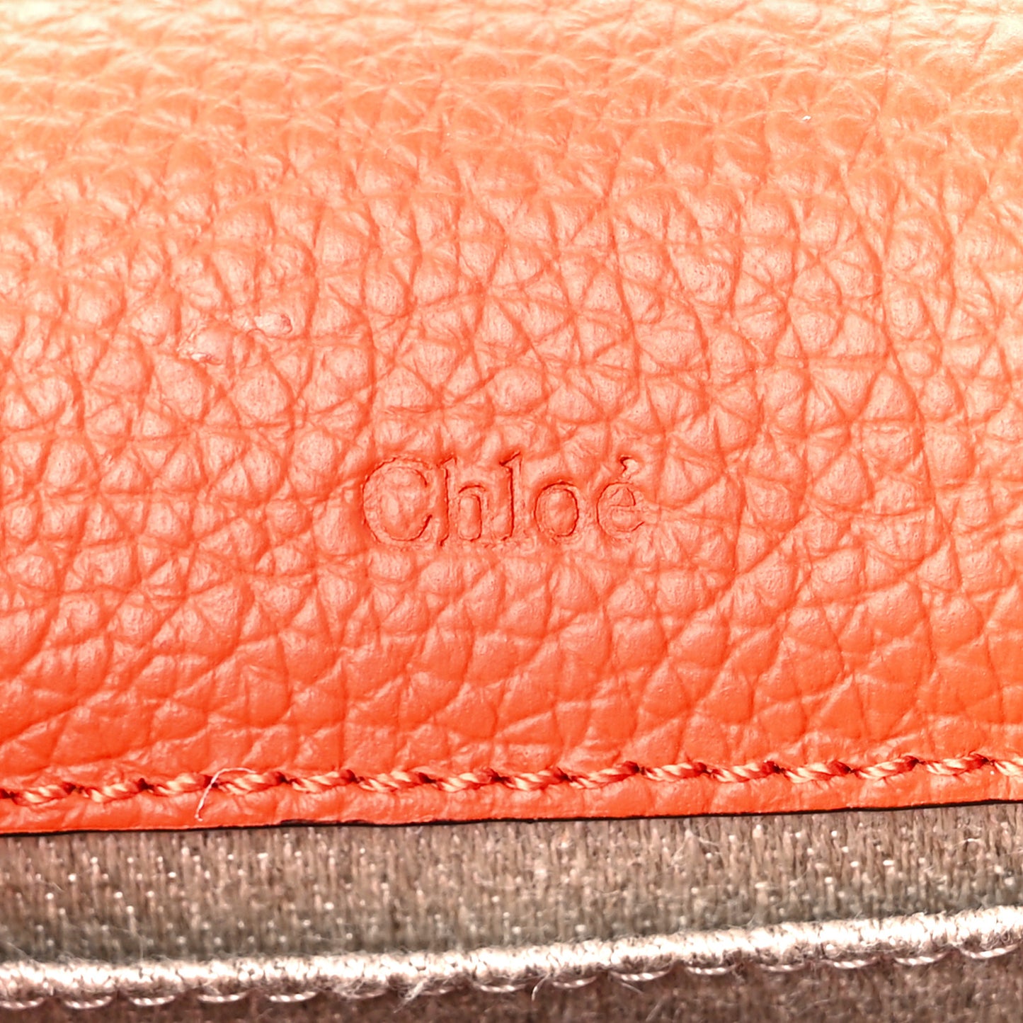 Calfskin Nano Marcie Saddle Bag Rusted Orange