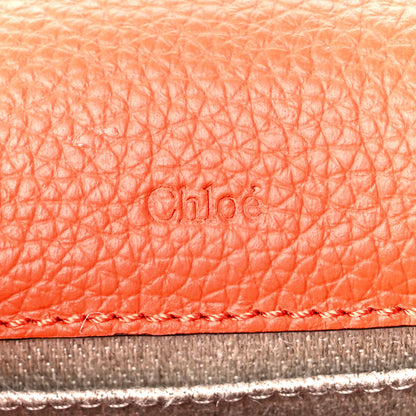 Chloe Calfskin Nano Marcie Saddle Bag Rusted Orange 6 of 11