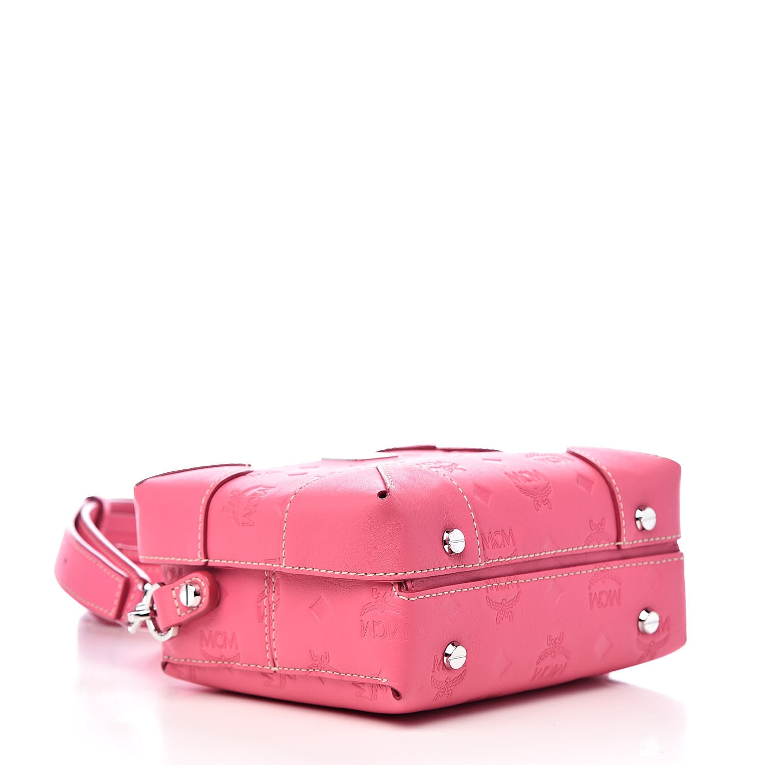 MCM Calfskin Ottomar Small Crossbody Sugar Pink 4 of 9