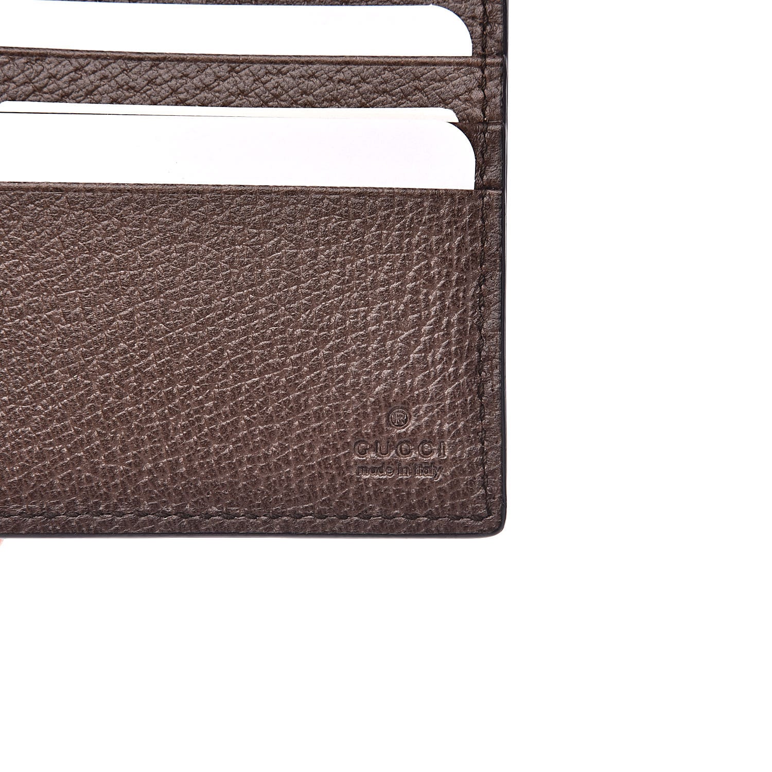 Gucci GG Supreme Monogram Tian Bi-Fold Wallet Beige Multicolor New Acero 6 of 7